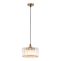 Light Prestige Okrągła lampa wisząca Vetro Złota1xE27