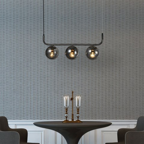 Light Prestige Lampa wisząca Alisa grafitowa 3xE14