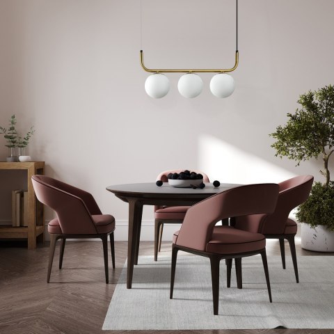 Light Prestige Lampa wisząca Alisa złota 3xE14