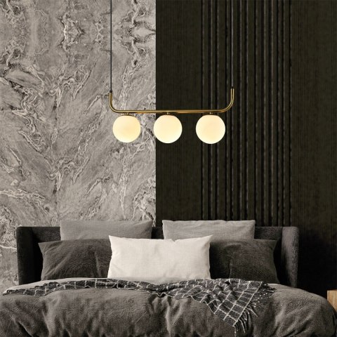 Light Prestige Lampa wisząca Alisa złota 3xE14