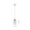 Light Prestige Lampa wisząca Miele dymna 1xE27