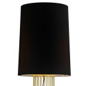 Lampa podłogowa FILO-2 czarno-złota, metalowa, E27, 156 cm