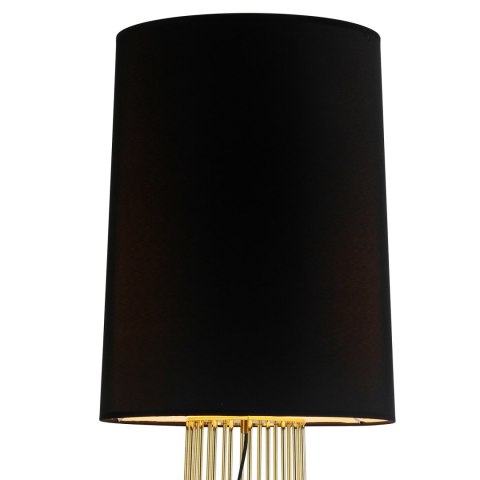 Lampa podłogowa FILO-2 czarno-złota, metalowa, E27, 156 cm