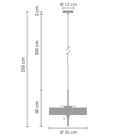 Lampa wisząca ARTDECO 35 cm czarna