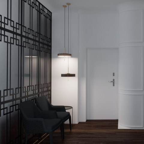 Lampa wisząca ARTDECO 35 cm czarna