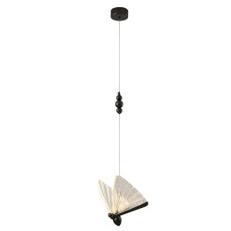 Lampa wisząca BEE LAMP 1, 21 cm- LED, czarna, w kształcie motyla