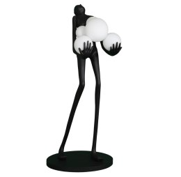 Lampa podłogowa WOMAN BLACK czarna 180 cm