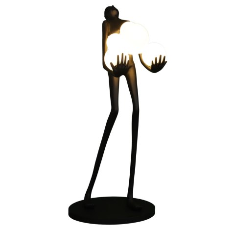 Lampa podłogowa WOMAN BLACK czarna 180 cm