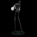 Lampa podłogowa WOMAN BLACK czarna 180 cm