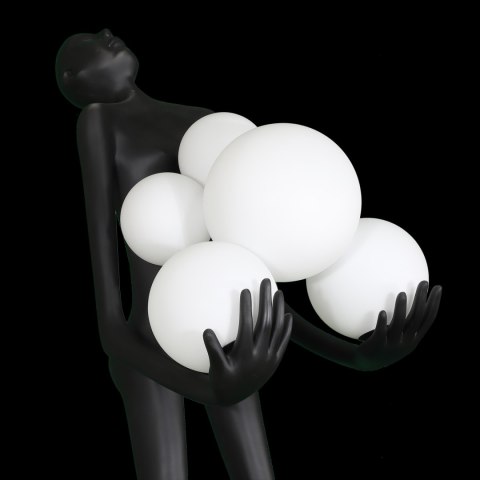 Lampa podłogowa WOMAN BLACK czarna 180 cm