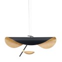Lampa wisząca ENIGMA LED czarno złota 60 cm