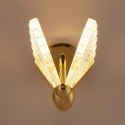 Lampa ścienna BEE LED 18 cm - złoty kinkiet dekoracyjny