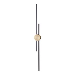 Lampa ścienna CENTRO 122 cm - LED, czarno mosiężny