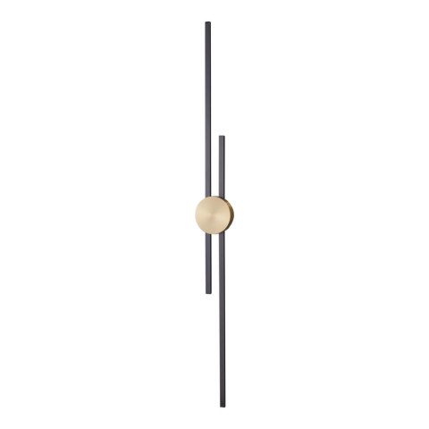 Lampa ścienna CENTRO 122 cm - LED, czarno mosiężny