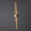 Lampa ścienna CENTRO 122 cm - LED, czarno mosiężny