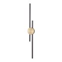 Lampa ścienna CENTRO 92 cm - LED, czarno mosiężny
