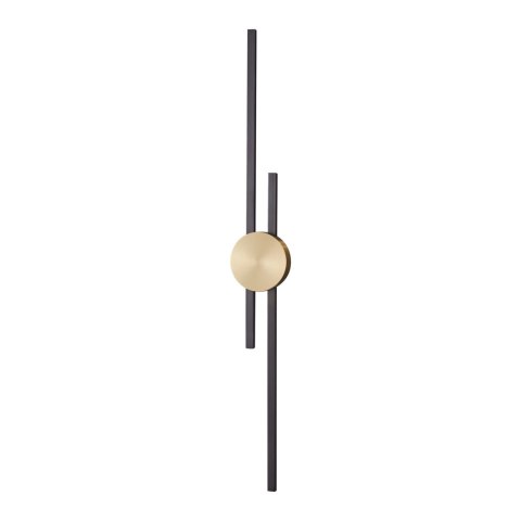 Lampa ścienna CENTRO 92 cm - LED, czarno mosiężny