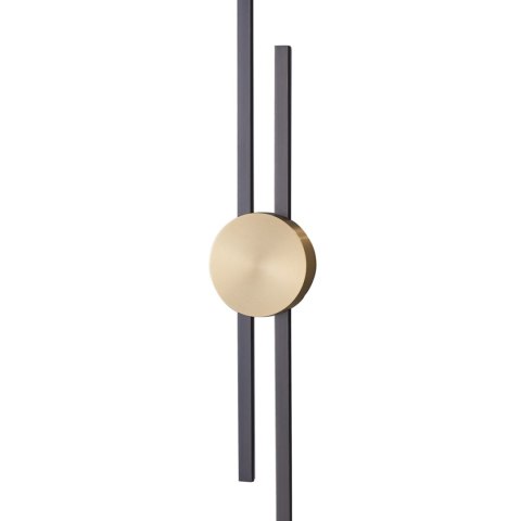 Lampa ścienna CENTRO 92 cm - LED, czarno mosiężny