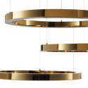 Lampa wisząca CIRCLE 3 40+60+60 cm - LED, ring złoty połysk na 1 podsufitce