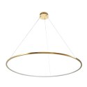 Lampa wisząca CIRCLE SLIM 120 cm- LED, ring złoty
