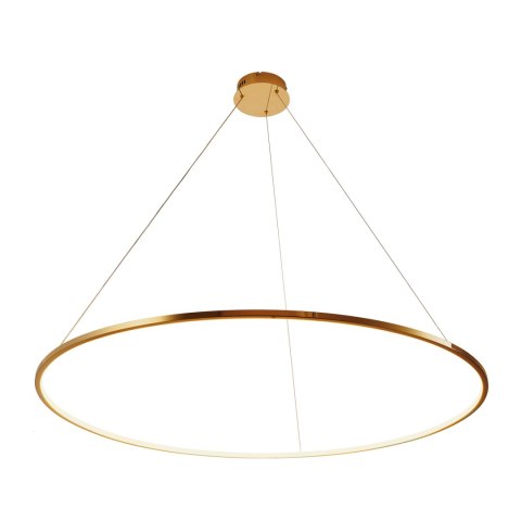 Lampa wisząca CIRCLE SLIM 120 cm- LED, ring złoty