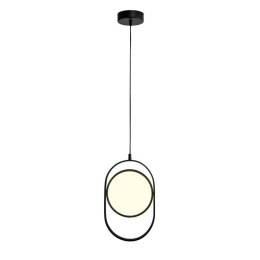 Lampa wisząca ELIPSE MINI, 32 cm - LED, czarna nowoczesna