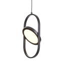 Lampa wisząca ELIPSE MINI, 32 cm - LED, czarna nowoczesna