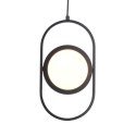 Lampa wisząca ELIPSE MINI, 32 cm - LED, czarna nowoczesna