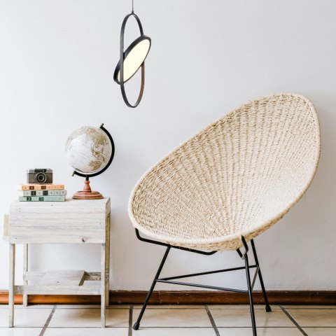 Lampa wisząca ELIPSE MINI, 32 cm - LED, czarna nowoczesna