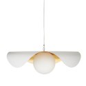 Lampa wisząca ENZO 60 cm - biało złota