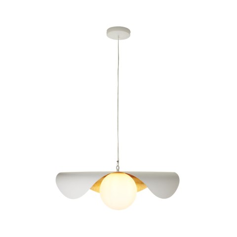 Lampa wisząca ENZO 60 cm - biało złota