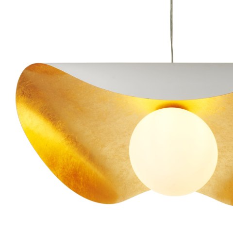 Lampa wisząca ENZO 60 cm - biało złota