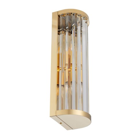 Lampa ścienna EXELLENT kryształowa złota 45 cm