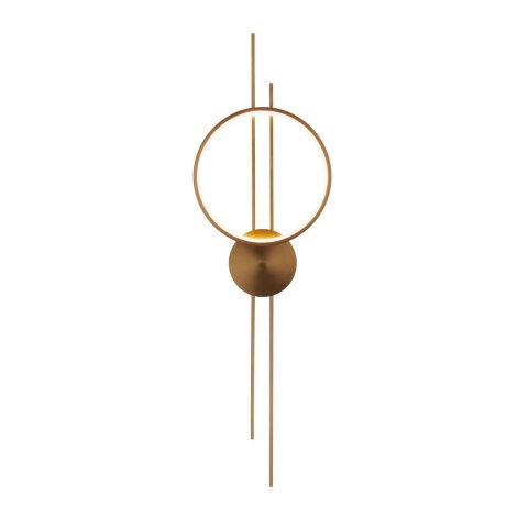 Lampa ścienna ECLIPTICA LED złota 100 cm