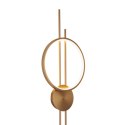 Lampa ścienna ECLIPTICA LED złota 100 cm