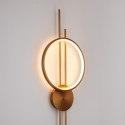 Lampa ścienna ECLIPTICA LED złota 100 cm