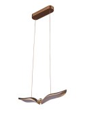 Lampa wisząca GUFO 1 LED 36 cm różowe złoto