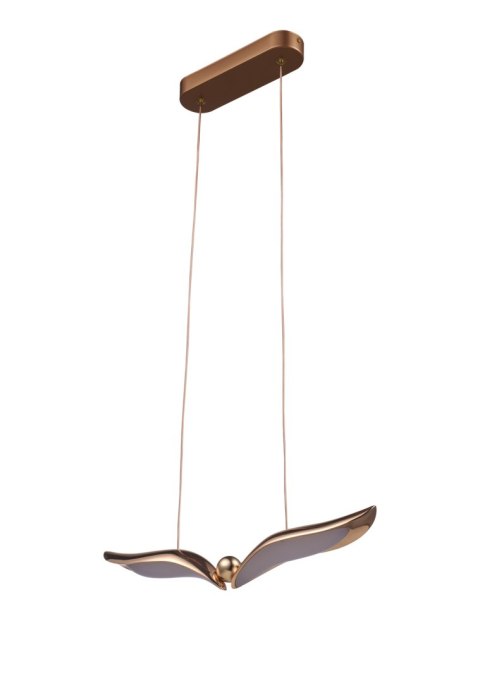 Lampa wisząca GUFO 1 LED 36 cm różowe złoto