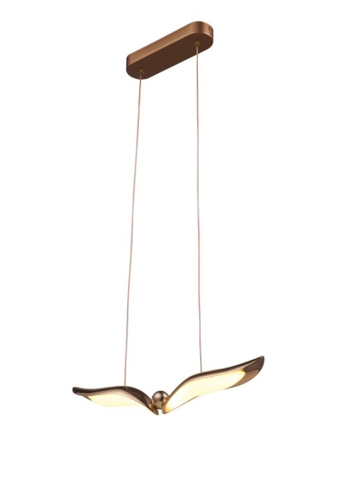 Lampa wisząca GUFO 1 LED 36 cm różowe złoto