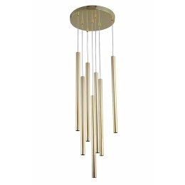 Light Prestige Lampa wisząca Lungo 7 złota 7xG9