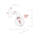 Light Prestige Kinkiet Arette złoty 1xG9