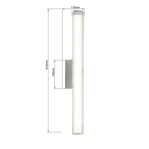Light Prestige Kinkiet Linea 61 cm chrom LED CCT