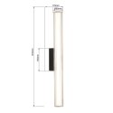 Light Prestige Kinkiet Linea 61 cm czarny LED CCT