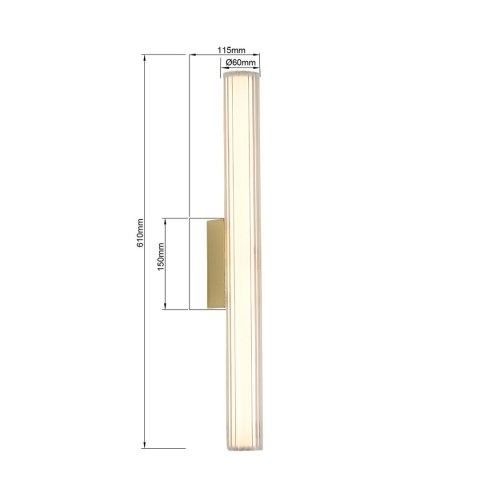 Light Prestige Kinkiet Linea 61 cm złoty LED CCT