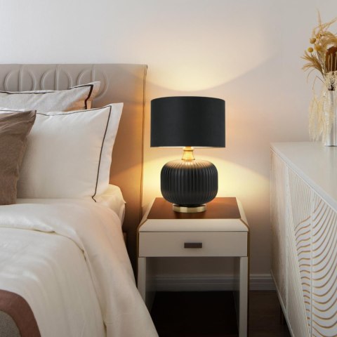 Light Prestige Lampa stołowa Tamiza 48 cm czarna 1xE27