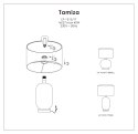 Light Prestige Lampa stołowa Tamiza 48 cm czarna 1xE27