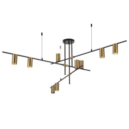 Light Prestige Lampa wisząca Arizona czarno - złota 9xGU10