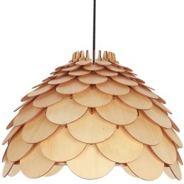 Light Prestige Lampa wisząca Burgo duża drewniana 1xE27