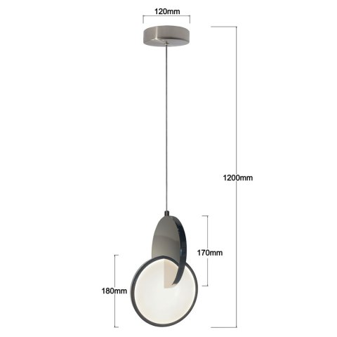 Light Prestige Lampa wisząca Circlo chrom LED CCT
