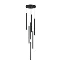 Light Prestige Lampa wisząca Lungo 7 czarna 7xG9
